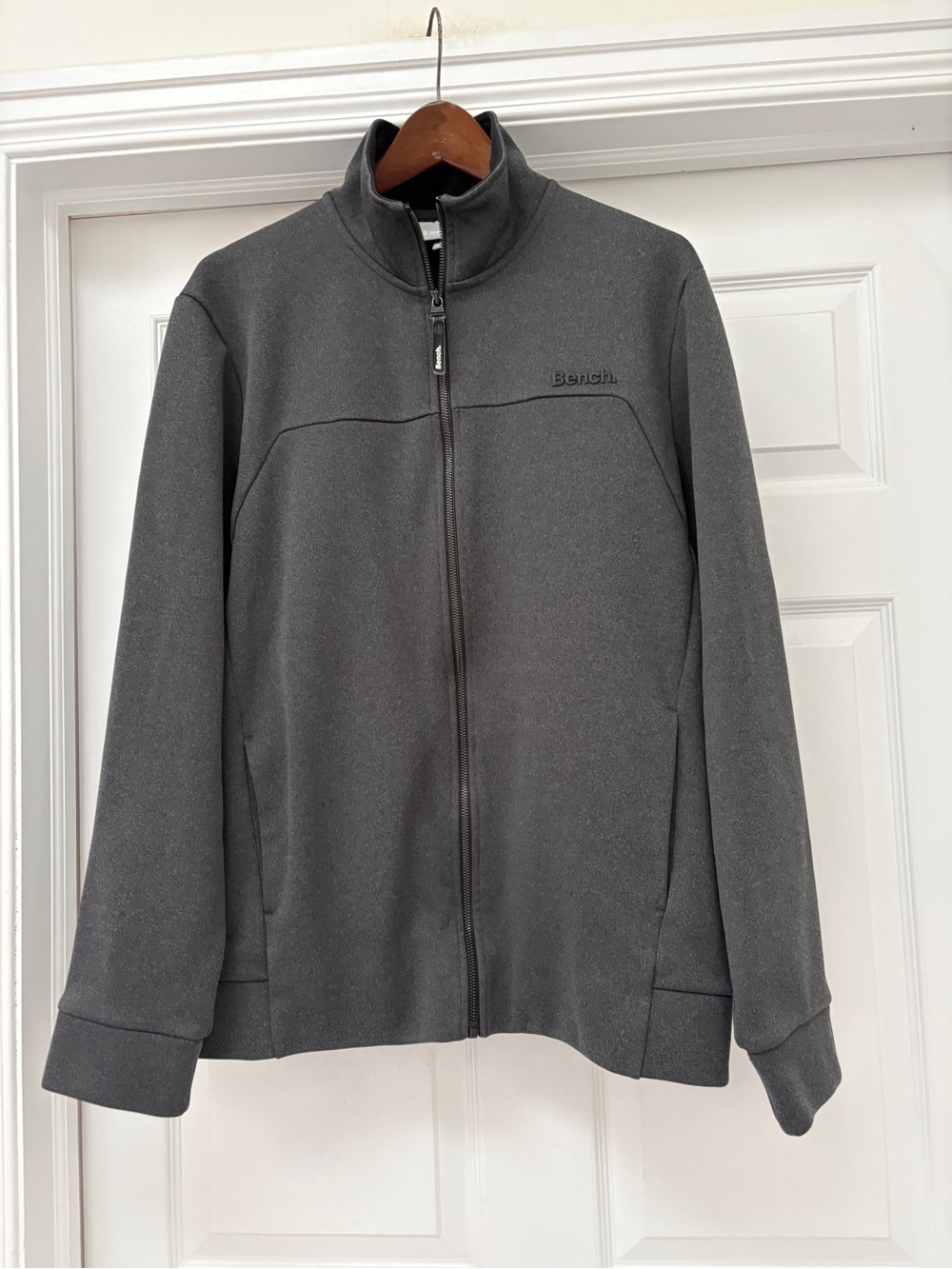 Bench Men's Charcoal Full-Zip Jacket